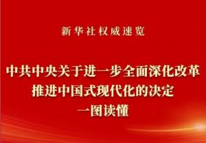 學習在線 | 《中共中央關于進一步***深化改革、推進中國式現代化的決定》一圖讀懂